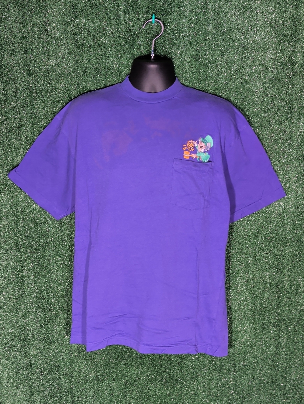 Alice and Wonderland Purple Pocket Tshirt Size L